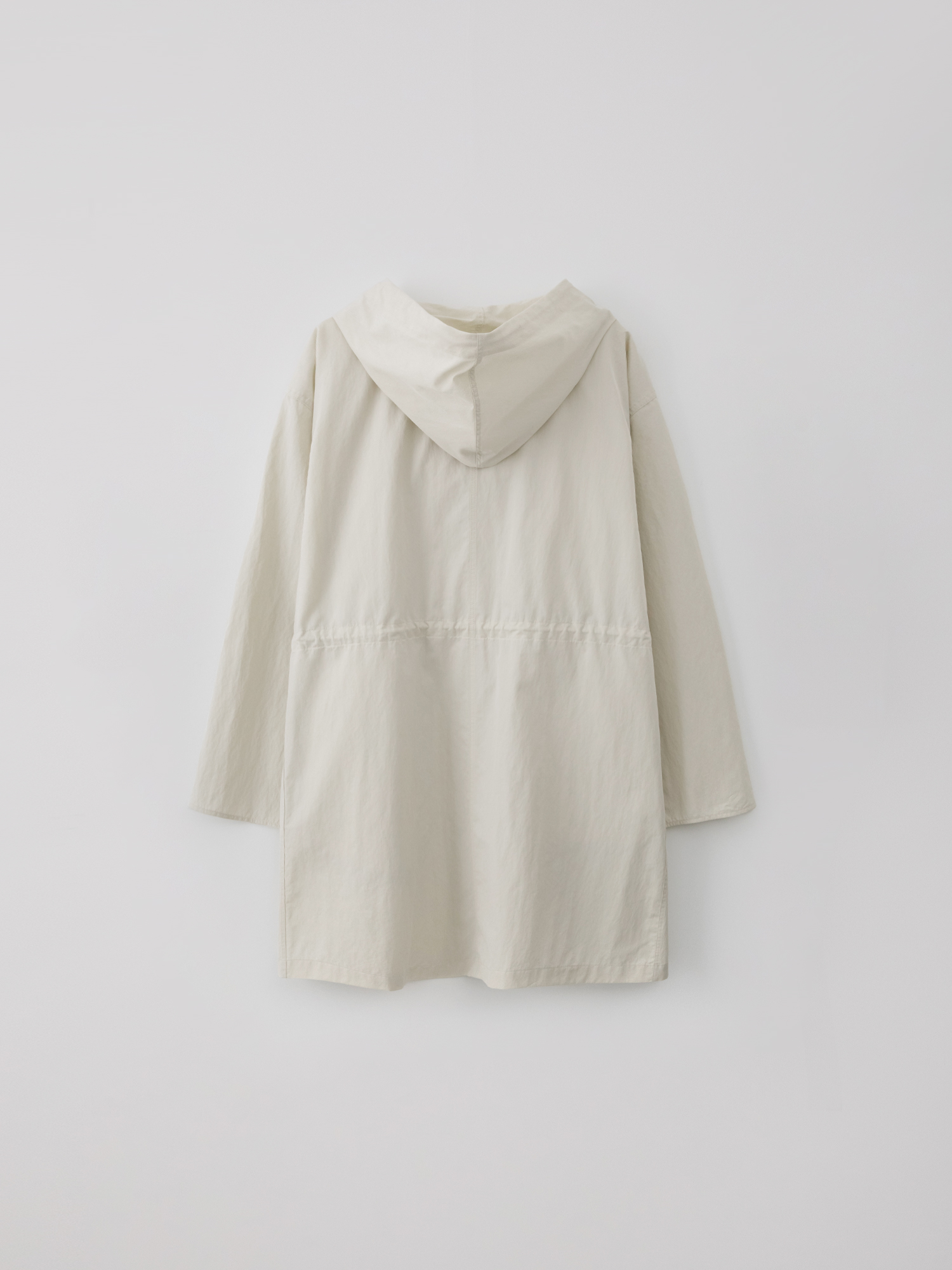 [5th reorder] Packable hooded coat (cream)