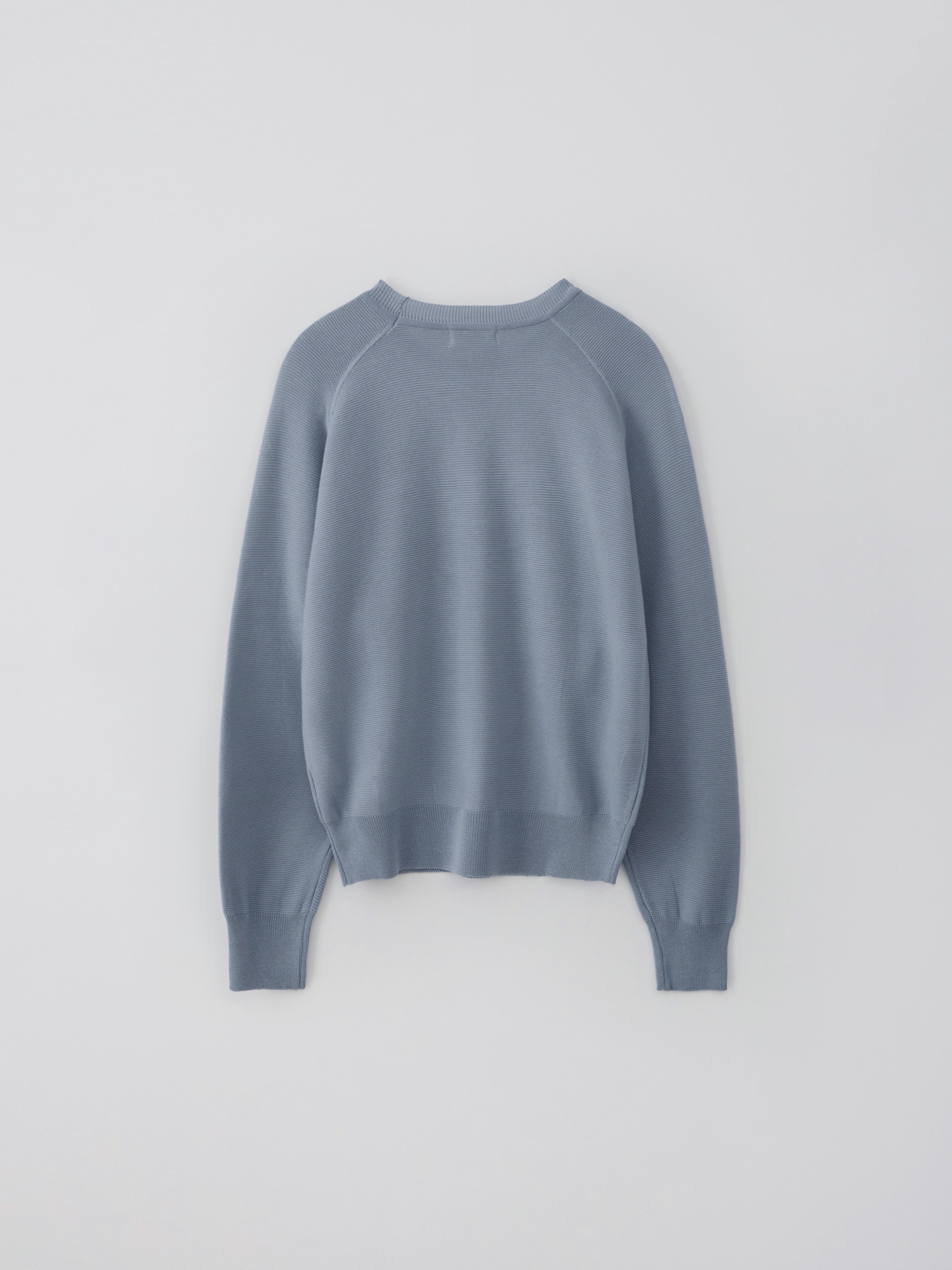 Knitted sweat shirt (blue gray)