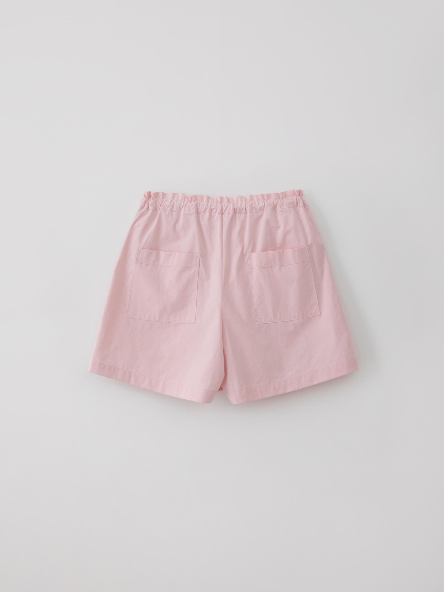 Wide cotton shorts (light pink)
