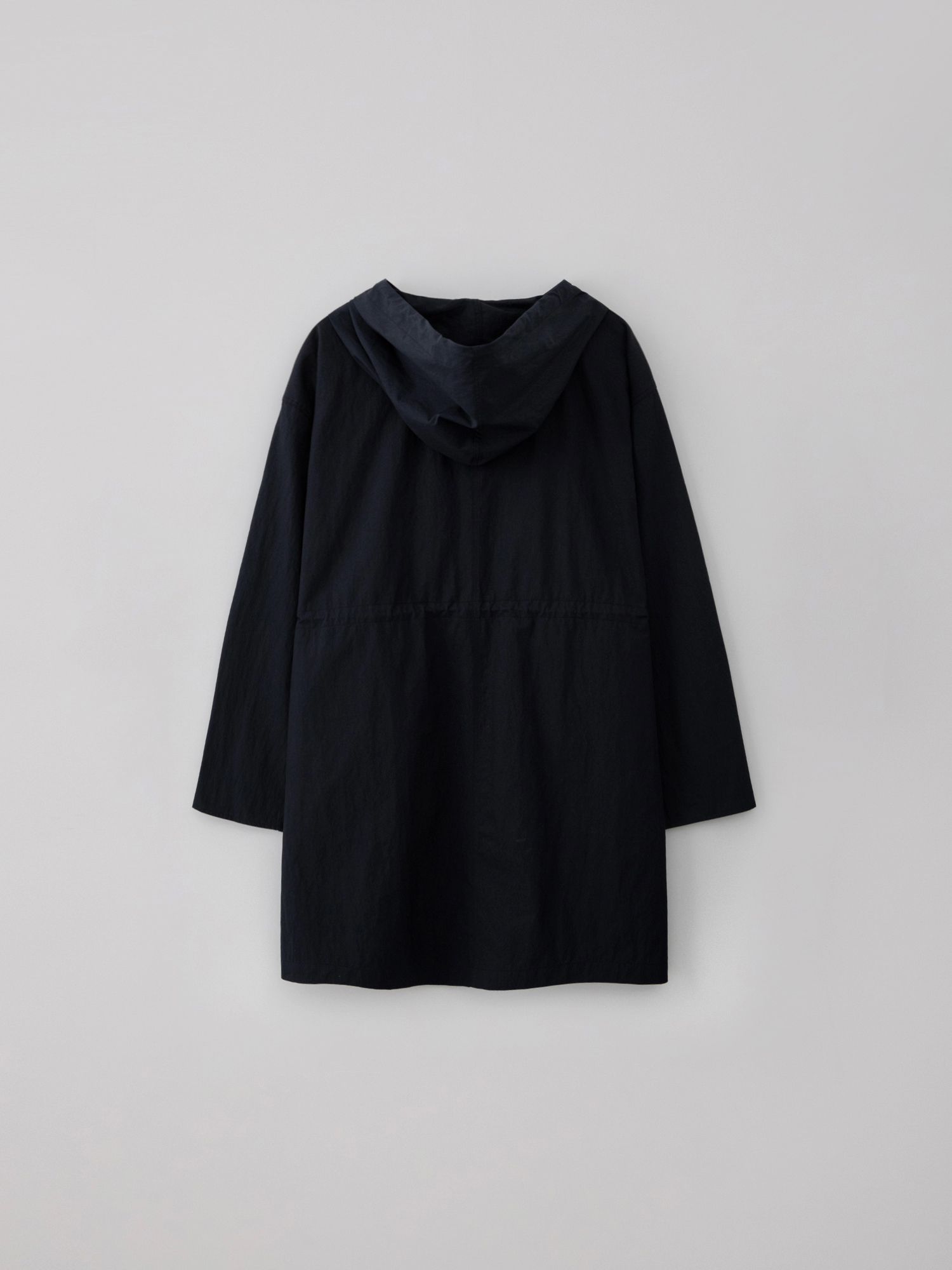 [3rd reorder] Packable hooded coat (navy)