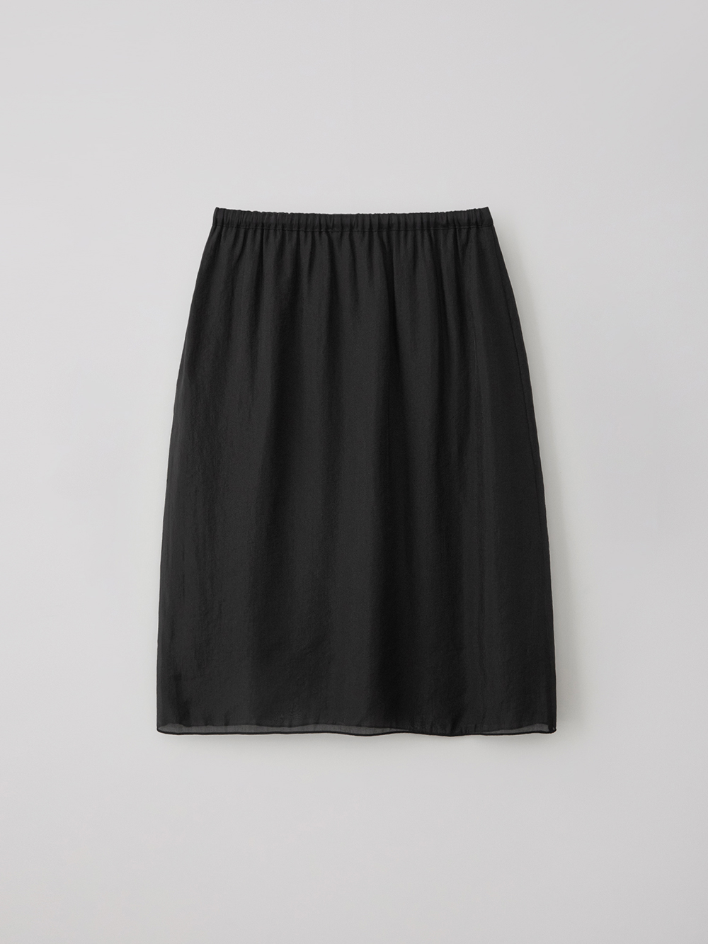 Reversible layered skirt (black)