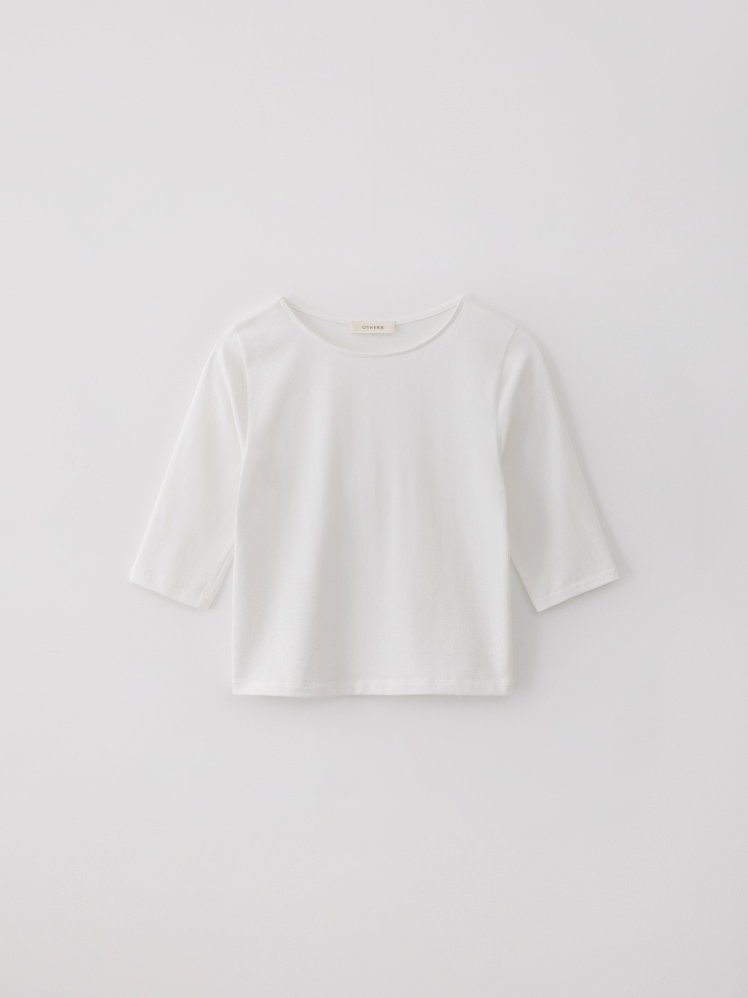 Crop slim T-shirt (white)