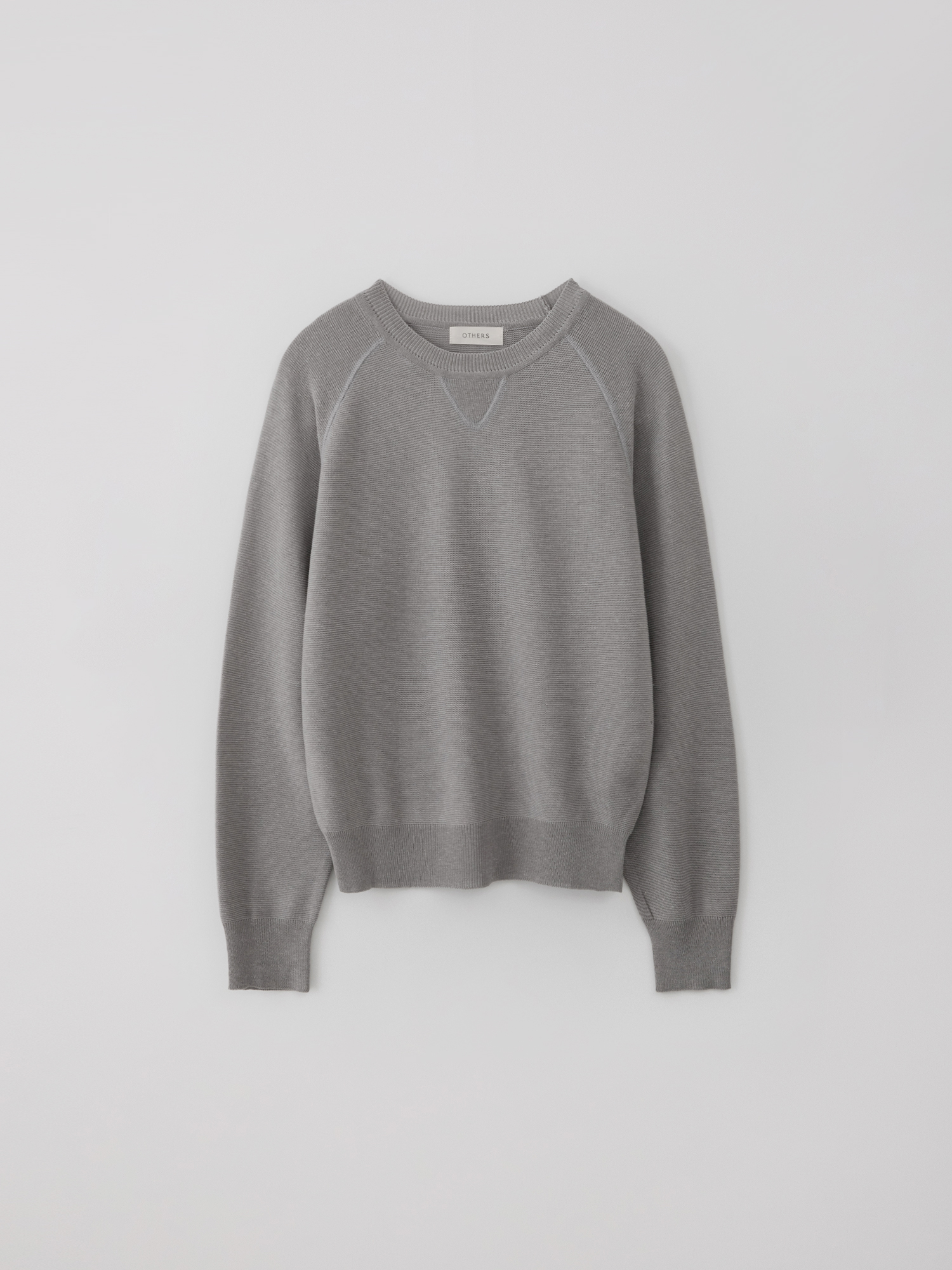 Knitted sweat shirt (gray)