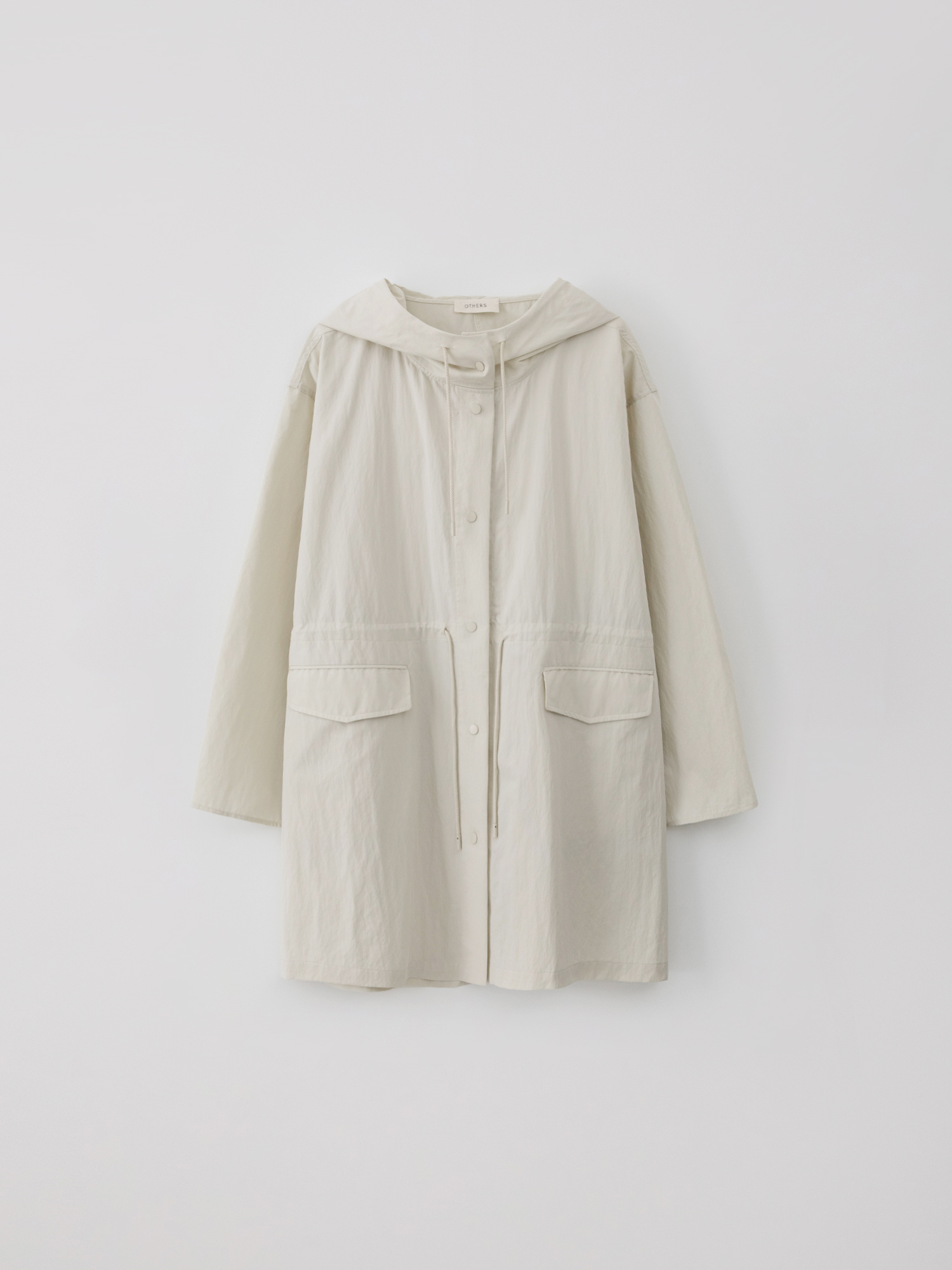 [5th reorder] Packable hooded coat (cream)