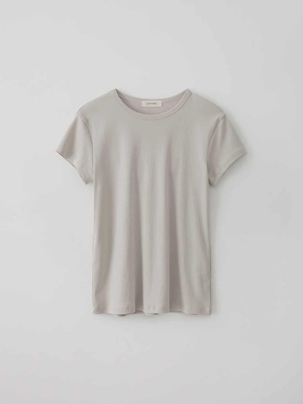 Slim short sleeve T-shirt (greige)
