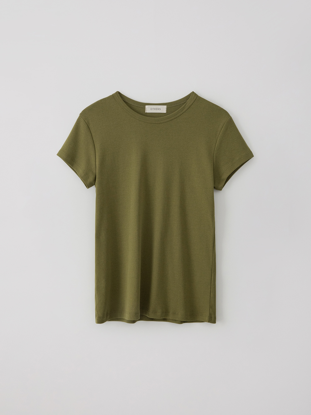 Slim short sleeve T-shirt (olive khaki)