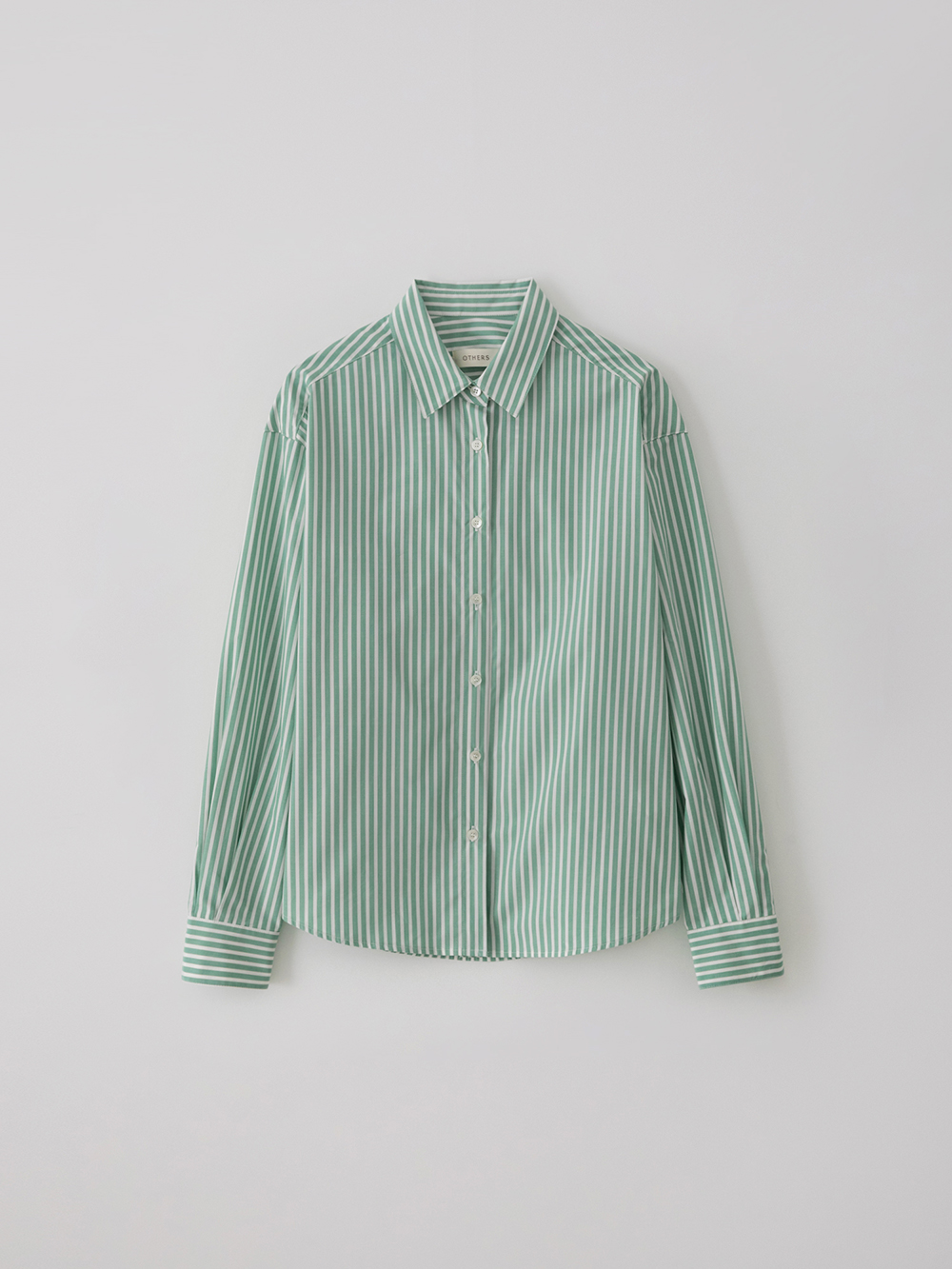 Stripe shirt by ICHIMEN (green)